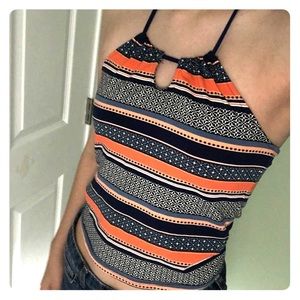 H&M tied halter top crop top NEVER WORN